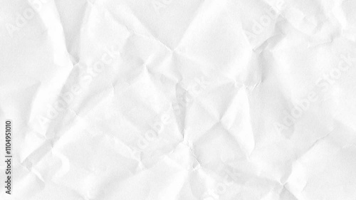 White crumpled paper stop motion background texture.  Seamless looping in 4k