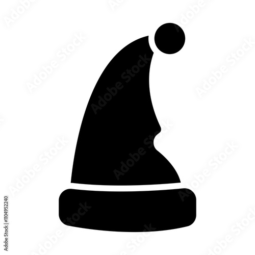 Christmas Hat Solid Icon