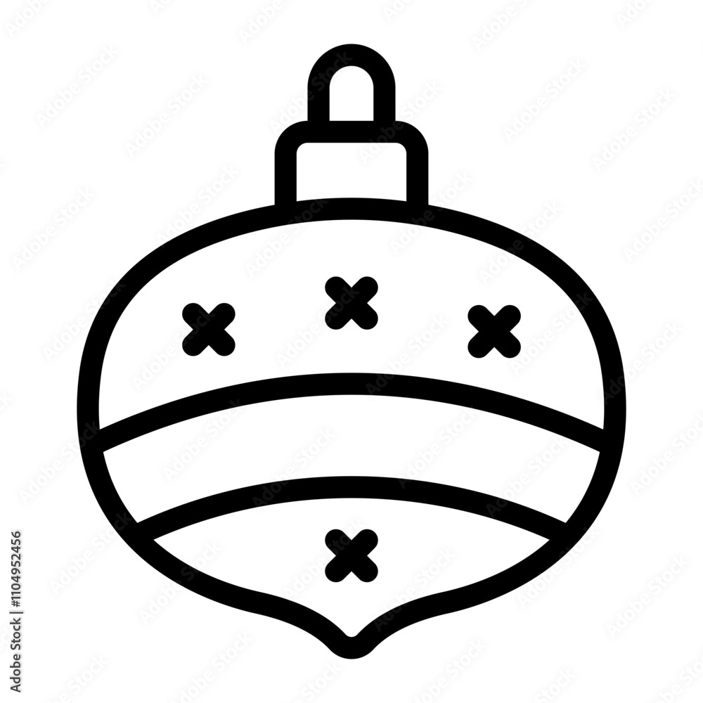 Obraz premium Christmas Light Line Icon