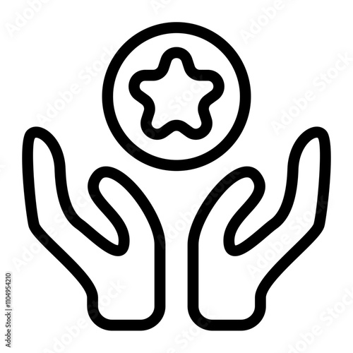 Customer Loyalty Line Icon
