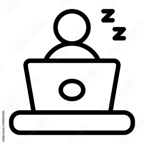 Fatigue Line Icon