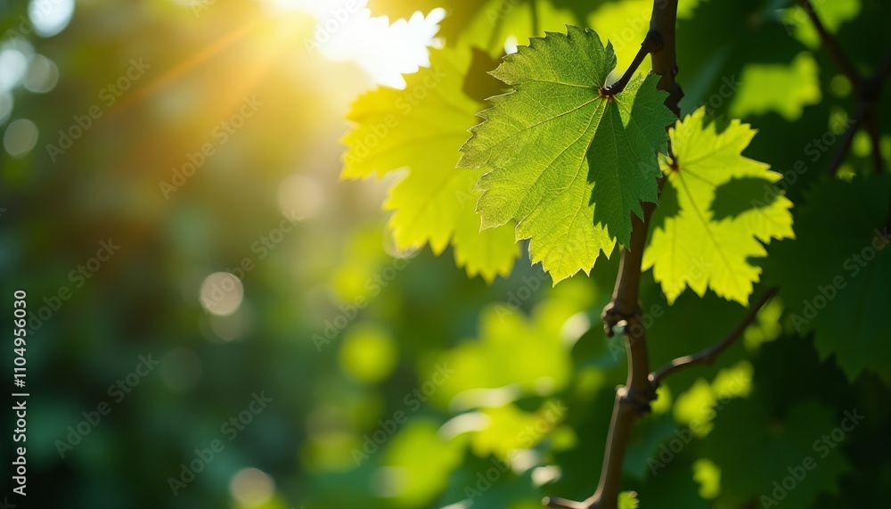 Closeup of green leaf on branchSunlit morning dew on leavesGreen tree leaves in sunlightDew drops Closeup of green leaf on branchSunlit morning dew on leavesGreen tree leaves in sunlightDew drops