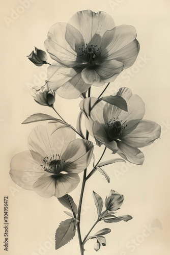  Delicate Blossom Arrangement on Soft Background