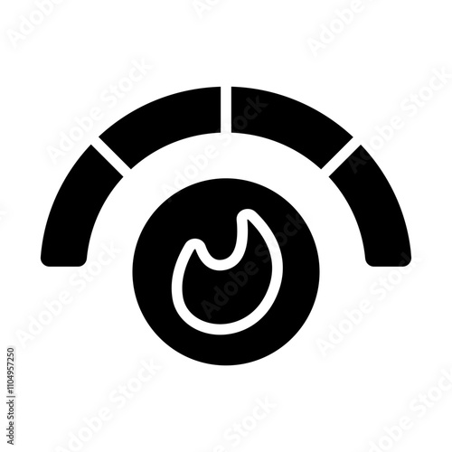 Levels Burnout Solid Icon
