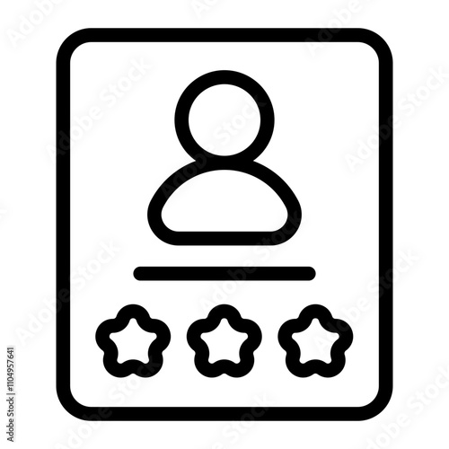 Member Loyalty Line Icon