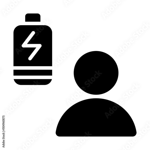 People Burnout Solid Icon
