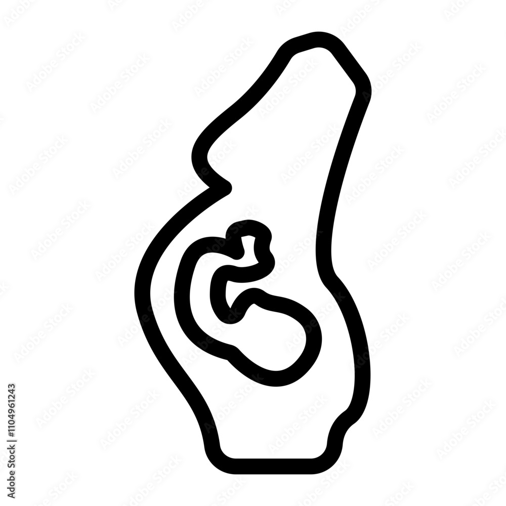 Obraz premium Pregnancy Line Icon