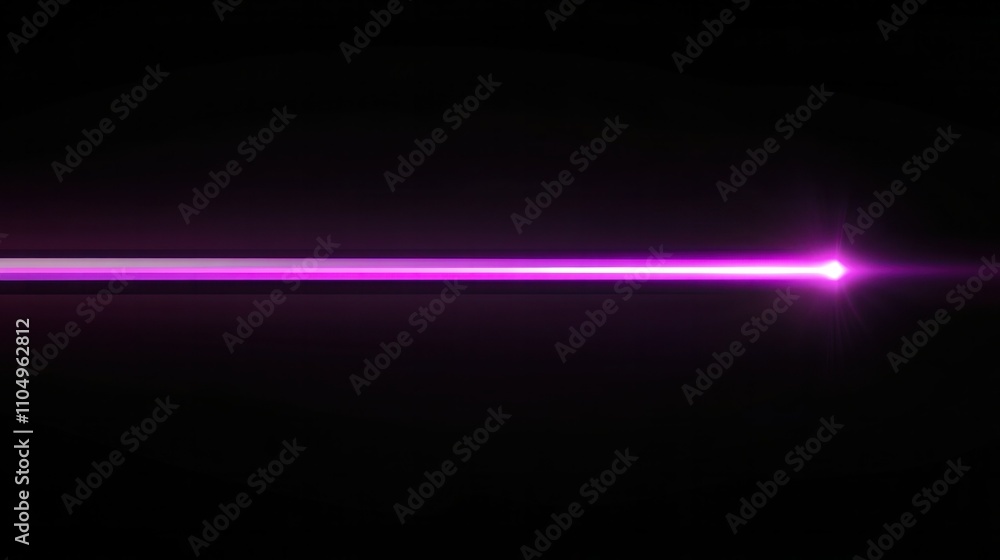 Stylish horizontal purple beam glowing on black, a minimalist modern design with elegant simplicity Stylish horizontal purple beam glowing on black, a minimalist modern design with elegant simplicity