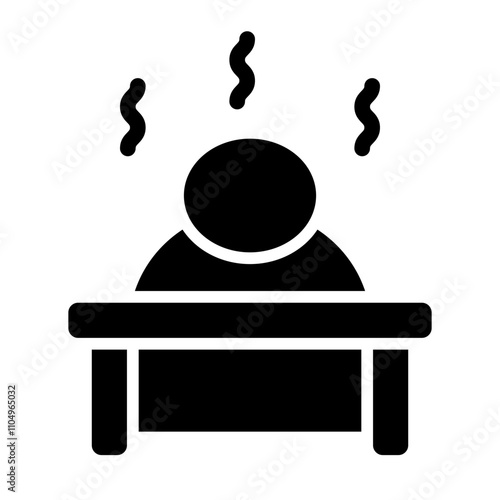 Tired Solid Icon