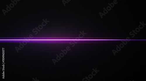 Subtle horizontal purple beam glowing on black background, minimalist modern design with an elegant vibe