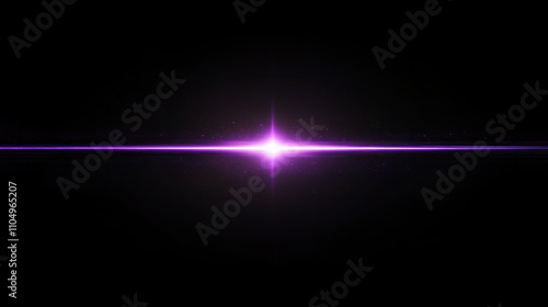 Subtle horizontal purple light flare over black, sleek minimalist design with modern elegant vibes