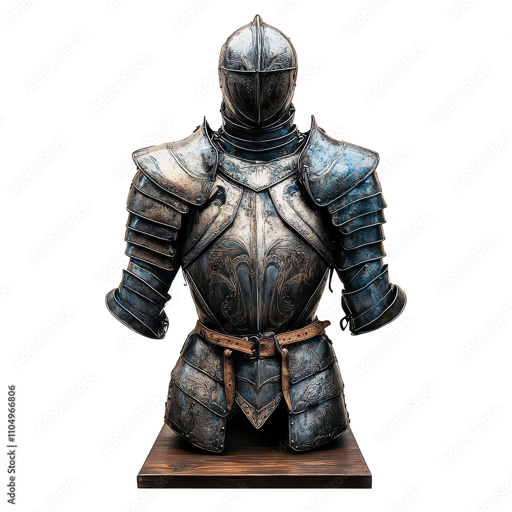 Rustic display of ancient warrior armor highlighting intricate designs and historical craftsmanship, Ancient Warrior Armor Display A Rustic Showcase Medieval Battle Gear, transparent background. Rustic display of ancient warrior armor highlighting intricate designs and historical craftsmanship, Ancient Warrior Armor Display A Rustic Showcase Medieval Battle Gear, transparent background.