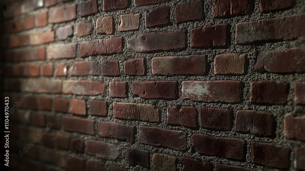 Dark red brick wall texture background. Dark red brick wall texture background.