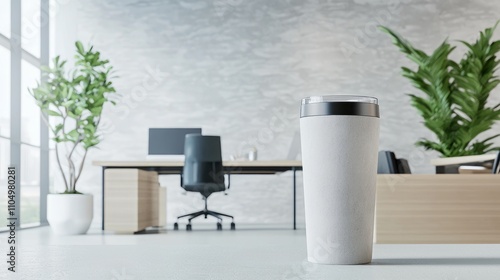 Modern Workspace Tumbler Mockup: Enhancing Productivity and Creativity with Sophistication