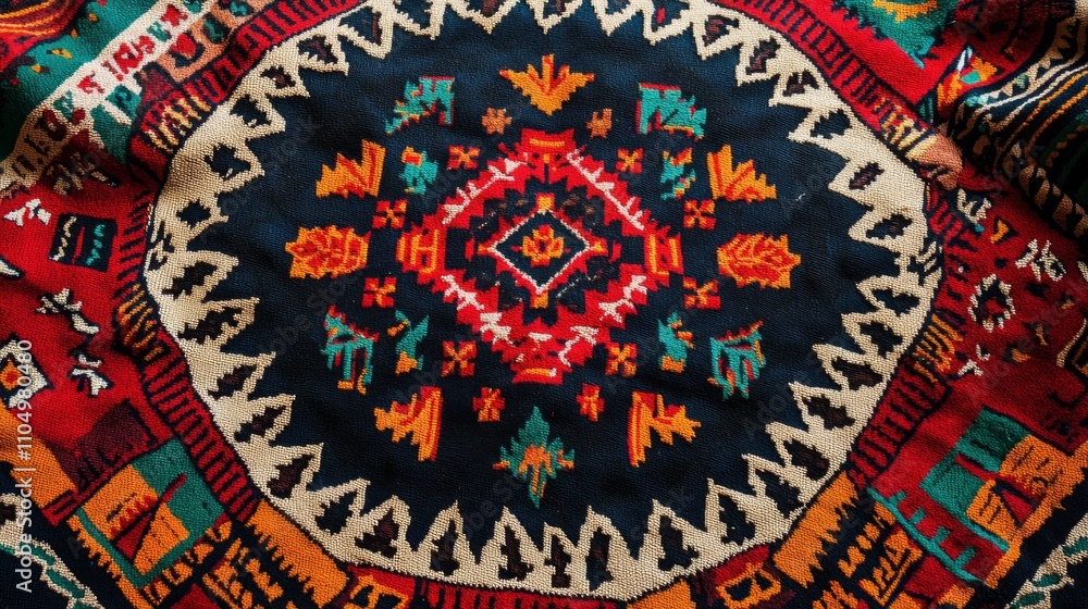 Vibrant Ethnic Textile Pattern Vibrant Ethnic Textile Pattern