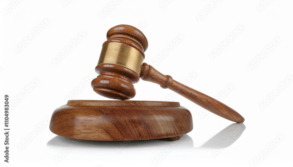 Gavel isolated white background Gavel isolated white background