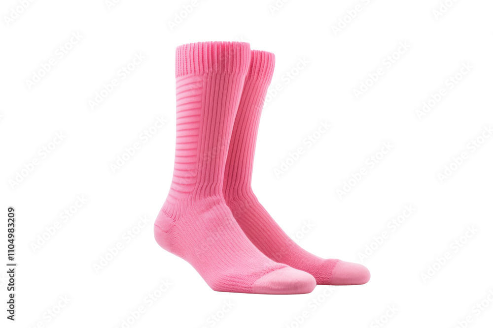female pink socks isolated on transparent background. Generative ai female pink socks isolated on transparent background. Generative ai