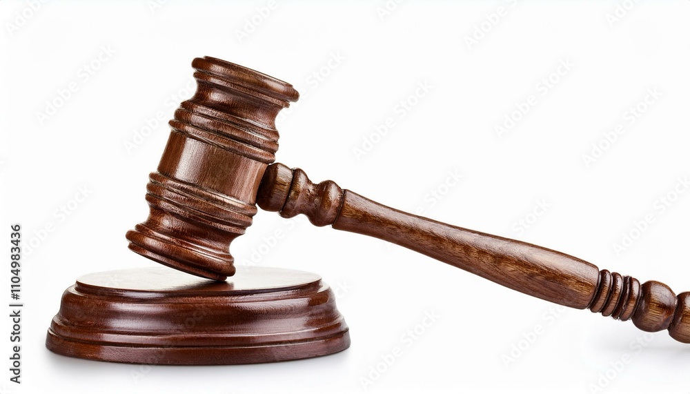 Gavel isolated white background Gavel isolated white background
