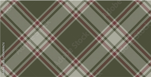 Vector checkered pattern. Tartan, textured seamless twill for flannel shirts, duvet covers, other autumn winter textile mills. Vector Format