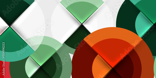 Target circle geometric abstract shapes. Vector Illustration For Wallpaper, Banner, Background, Card, Book Illustration, landing page