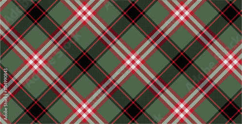 Vector checkered pattern. Tartan, textured seamless twill for flannel shirts, duvet covers, other autumn winter textile mills. Vector Format