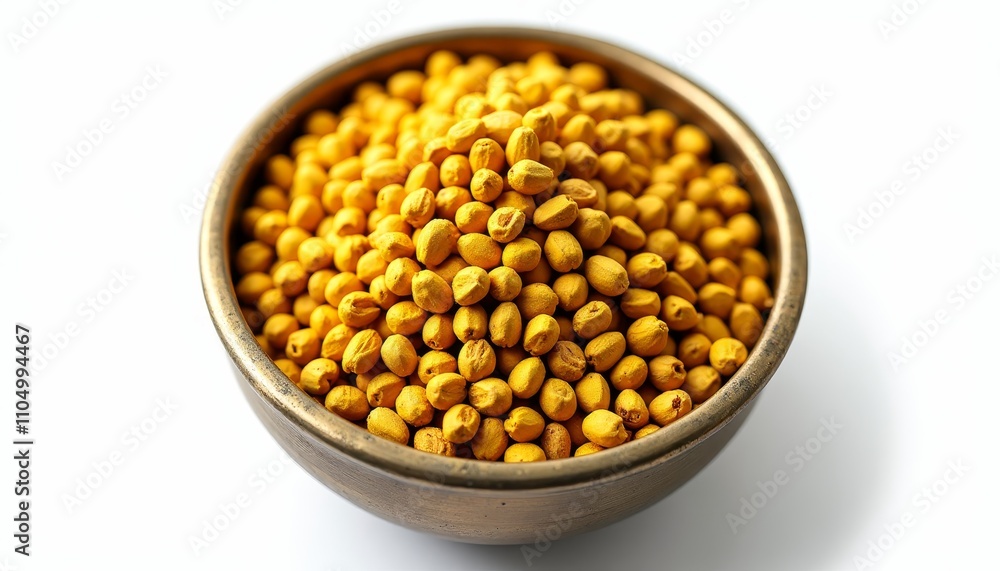 A small bowl filled with yellow balls of food A small bowl filled with yellow balls of food