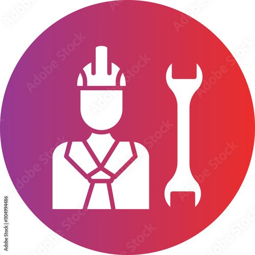 Construction Worker icon style