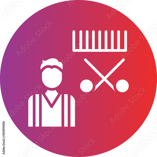 Hairdresser icon style