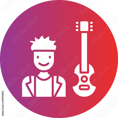 Musician icon style