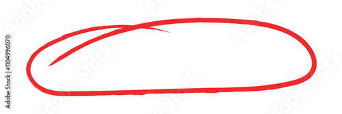 
Red circle, pen draw. Highlight hand drawing different circles isolated on background. Handwritten red circle. For marking text, numbers, marker pen, pencil, logo and text check, vector illustration