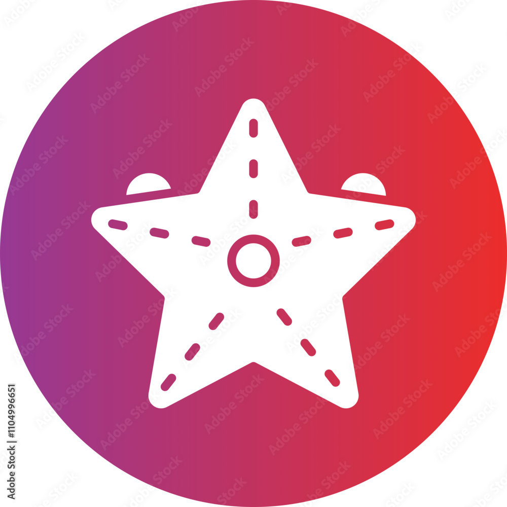 Fototapeta premium Starfish_ icon style