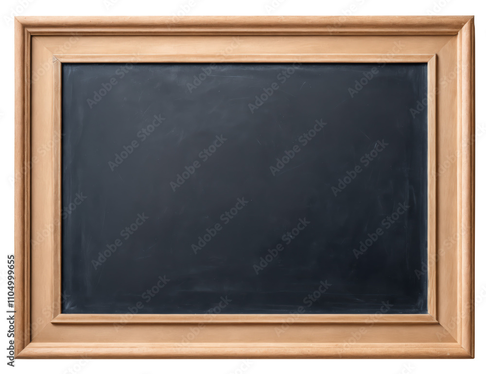 Empty chalkboard with wooden frame, isolated on transparent background. Empty chalkboard with wooden frame, isolated on transparent background.