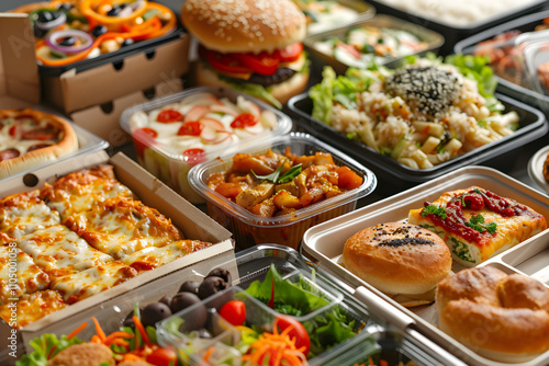 Diverse Takeout Food Options Near You - From Pizza and Burgers to Asian Cuisine and Salads photo