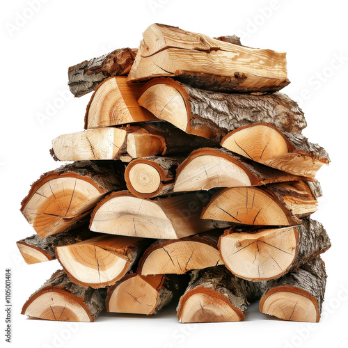 A Rustic Pile of Firewood: Cozy Winter Fuel