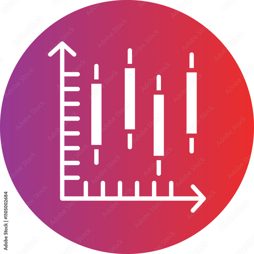 Cadlestick icon style Cadlestick icon style