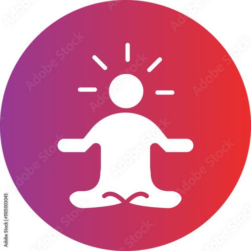 Meditation icon style