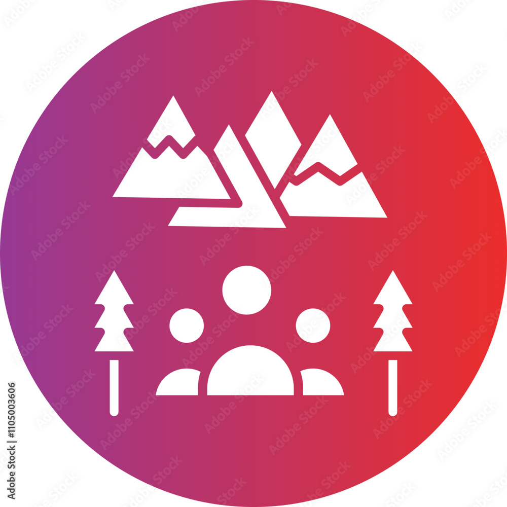 Group Adventure icon style Group Adventure icon style