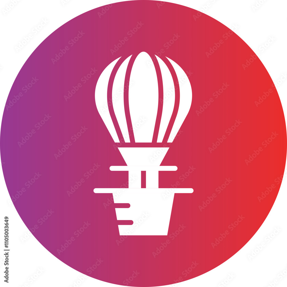 Hot Air Ballooning icon style Hot Air Ballooning icon style