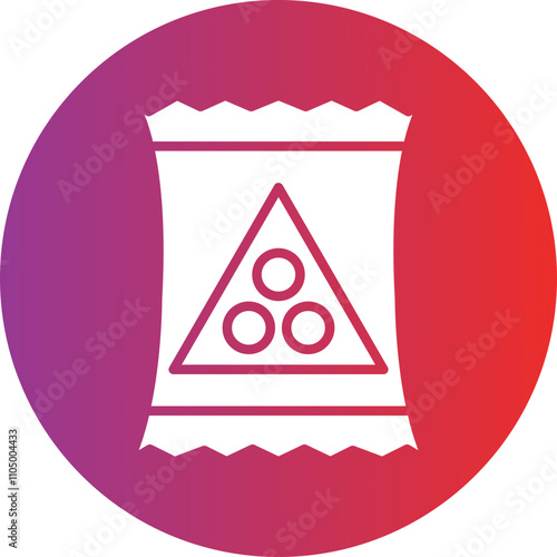 Snack icon style