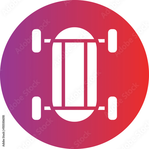 Skateboard icon style