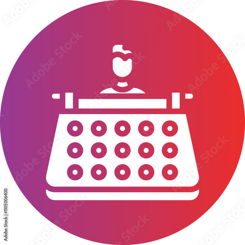 User Typewriter icon style