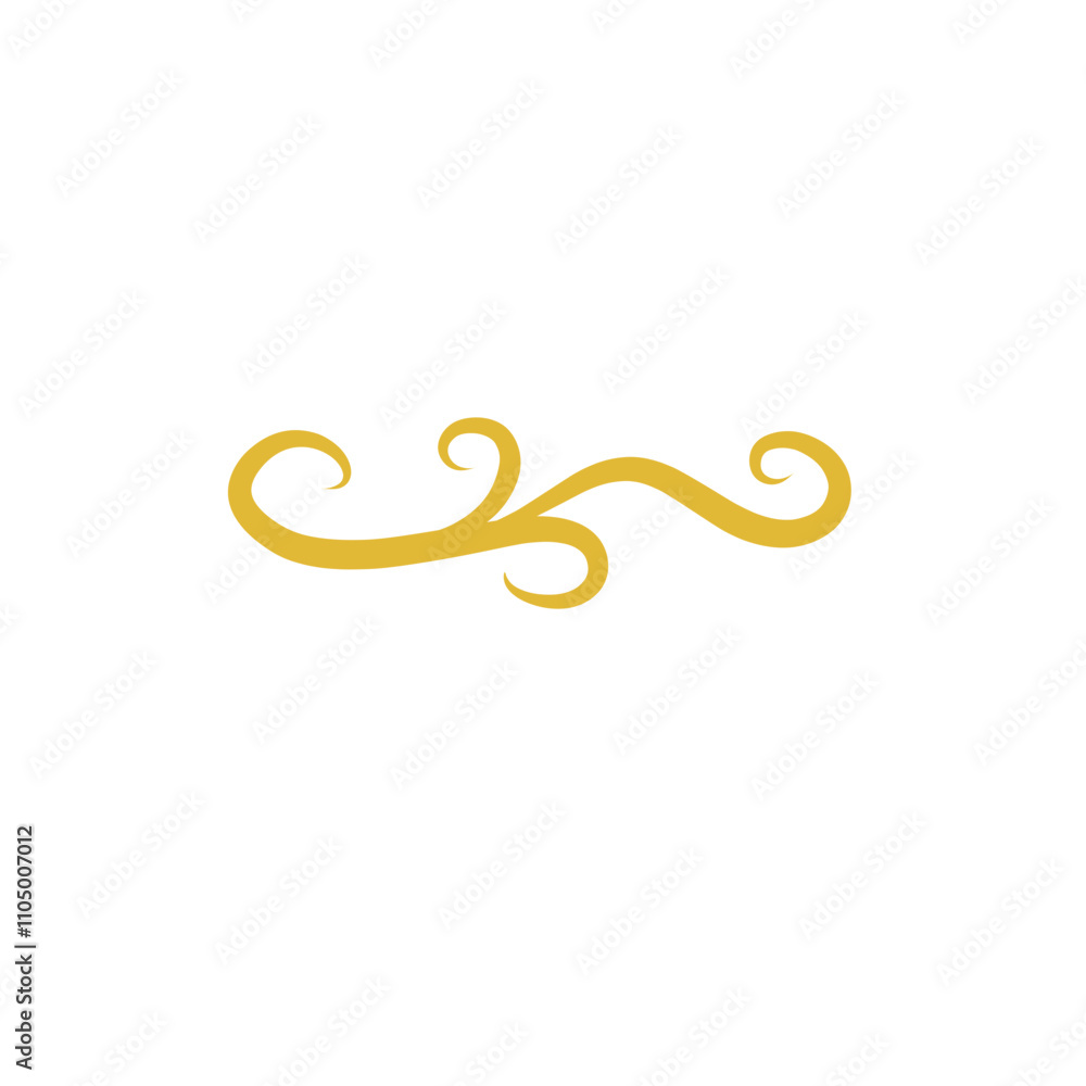 gold swirl decoration element gold swirl decoration element
