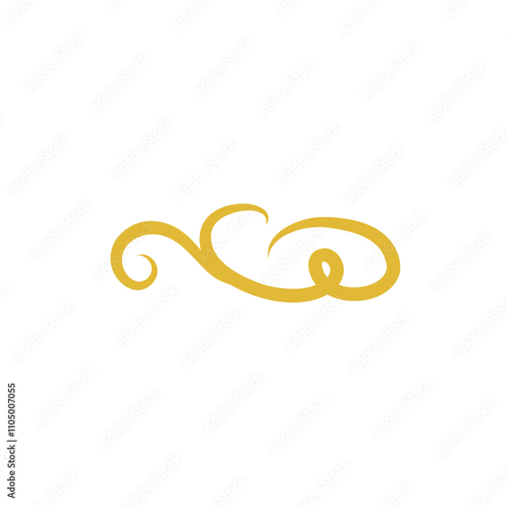 gold swirl decoration element gold swirl decoration element