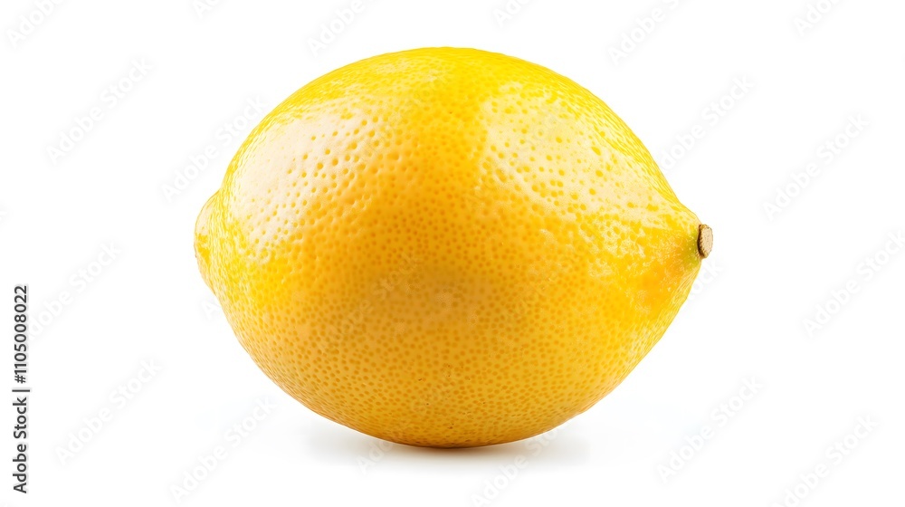 Single ripe yellow lemon isolated on white background. Single ripe yellow lemon isolated on white background.