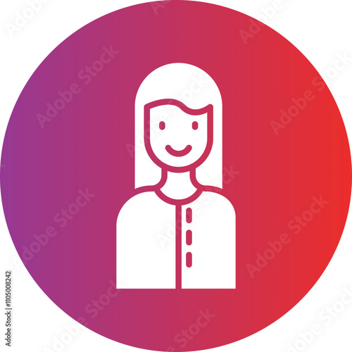 Woman icon style