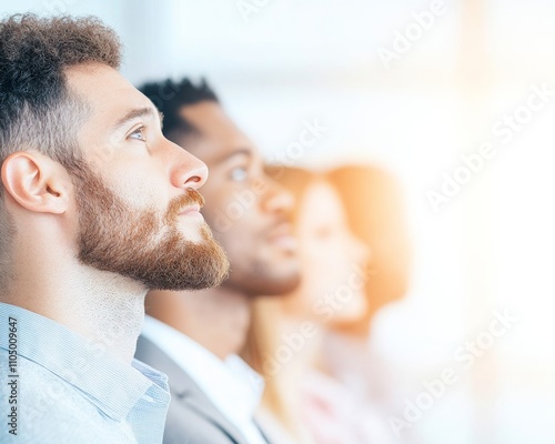 Professional Focus and Diversity Colleagues Engaged in a Corporate Environment photo