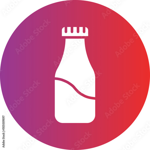 Milk Bottle icon style