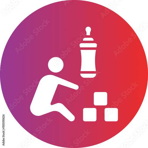 Babysitting icon style