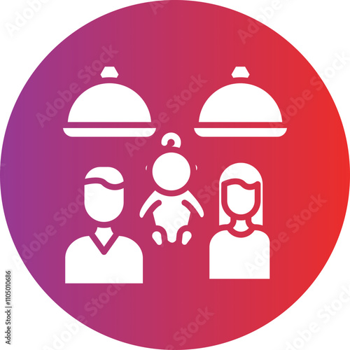 Family Meal icon style
