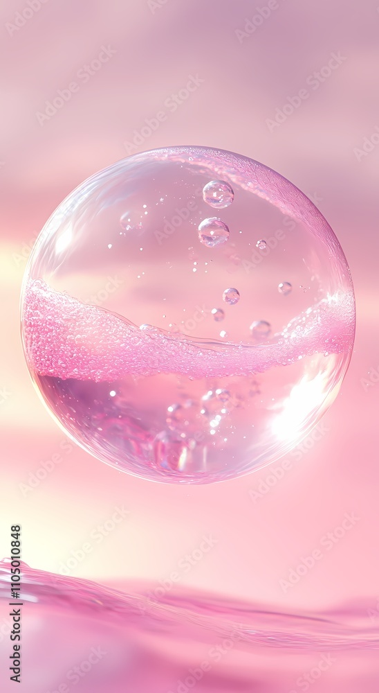 Pink abstract bubble Pink abstract bubble